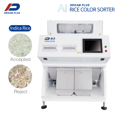 Efisiensi Tinggi 2 Chute RGB Rice Sorter Machine 160 Saluran