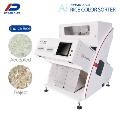 Efisiensi Tinggi 2 Chute RGB Rice Sorter Machine 160 Saluran