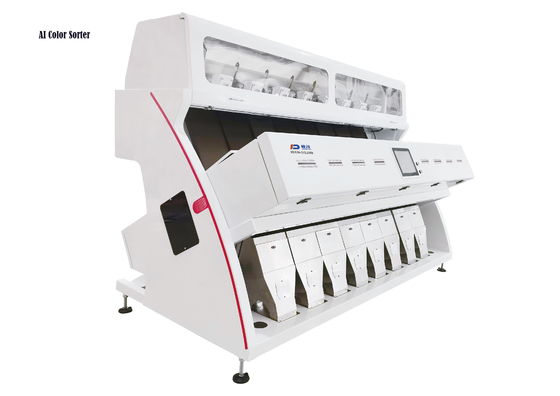 Mesin Penyortir Warna AI CCD 512 Channel 8 Chute