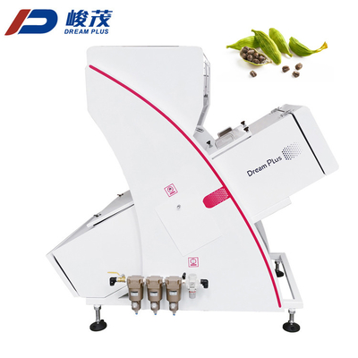 Layar Sentuh CCD Mini 1 Chute Mesin Penyortir Warna Optik Untuk Beras
