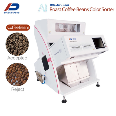 Industrial 2 Chutes Coffee Bean Color Sorter RGB 160 Channels