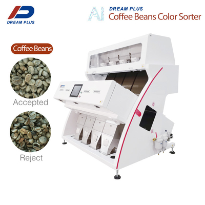 CCD RGB Camera Mesin Sortasi Biji Kopi 4 Chutes