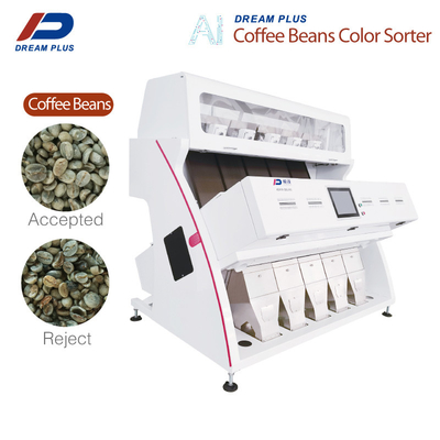 Industri 5 Chutes Mesin Warna Biji Kopi Dengan Kamera RGB Instalasi Mudah