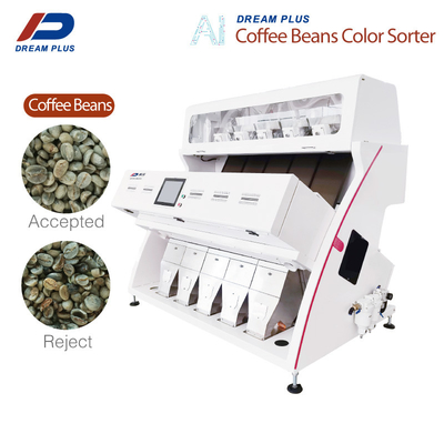 Industri 5 Chutes Mesin Warna Biji Kopi Dengan Kamera RGB Instalasi Mudah