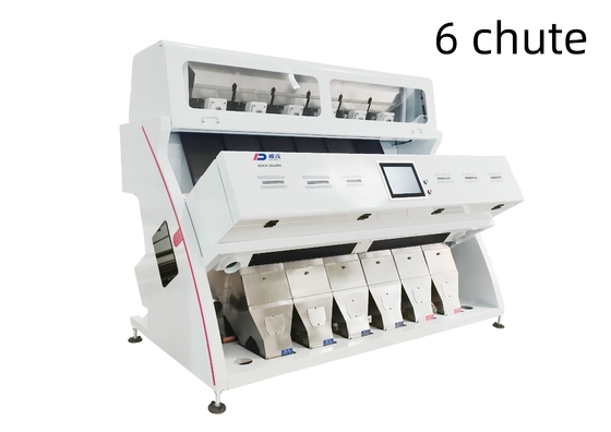 Mesin Sortasi Warna Beras Otomatis 6 Chute 384 Channel