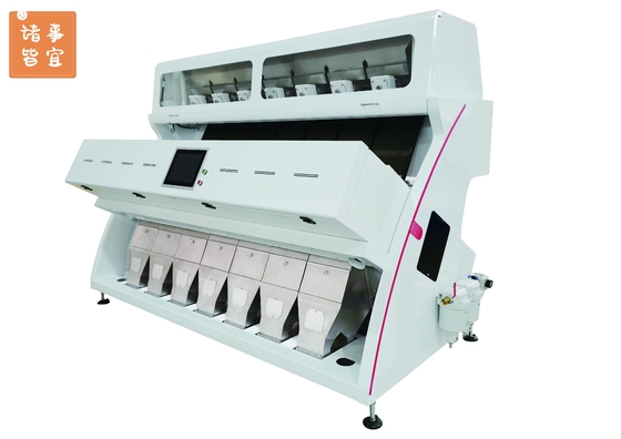 Intelligent 7 Chute CCD Color Sorter Kapasitas Tinggi Untuk Benih