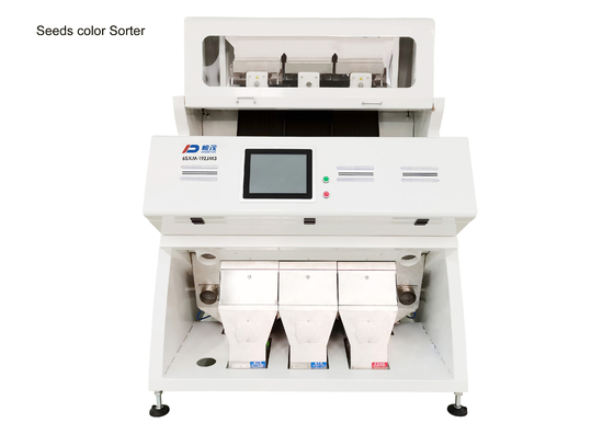 3 Chutes Seeds Color Sorter Dengan Penyortiran Sekunder