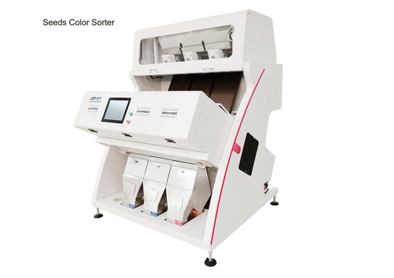 3 Chutes Seeds Color Sorter Dengan Penyortiran Sekunder