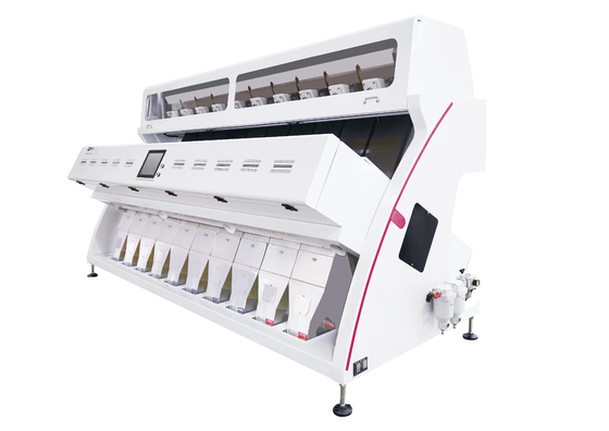 Pertanian Penyortir Gandum Optik CCD RGB 10 Chutes 640 Saluran