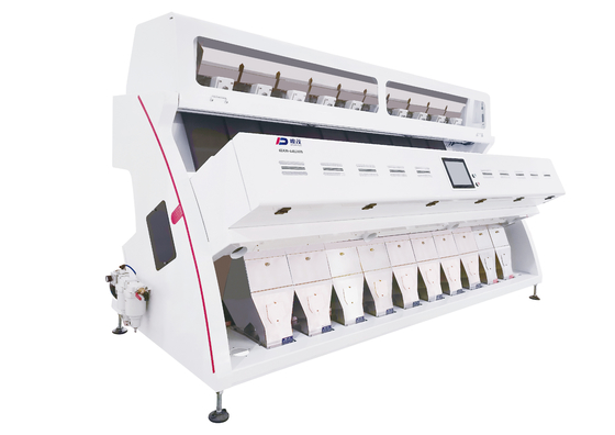 Pertanian Penyortir Gandum Optik CCD RGB 10 Chutes 640 Saluran