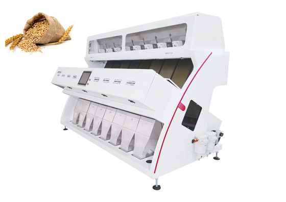 Flexem 12 inci Display Humanized Wheat Color Sorting Machine dengan sistem pembersih pendingin otomatis