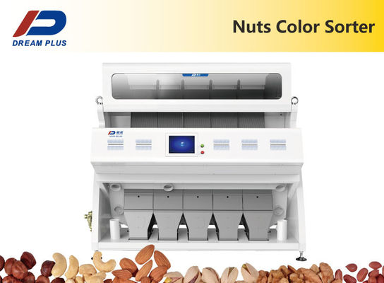 Optical 5 Chutes Window Camera Grain Color Sorter Kebisingan Rendah