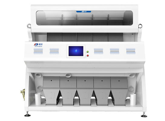 Optical 5 Chutes Window Camera Grain Color Sorter Kebisingan Rendah