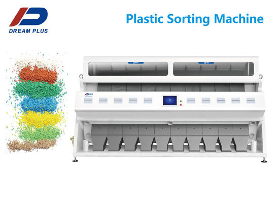 Intelligent 10 Chutes Optical CCD Grain Color Sorter 6 - 7t/H Kapasitas 640 Saluran