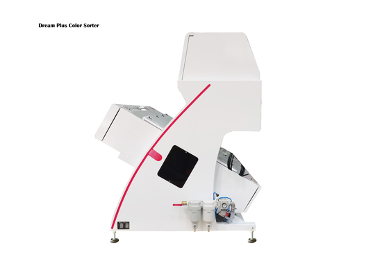 6 Chutes Grain Color Sorter RGB Dengan High Frequency Ejector