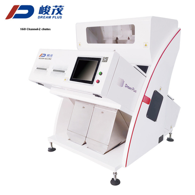 2 Chutes Grain Color Sorter Sertifikat CE 5400 Pixel RGB CCD Sensor