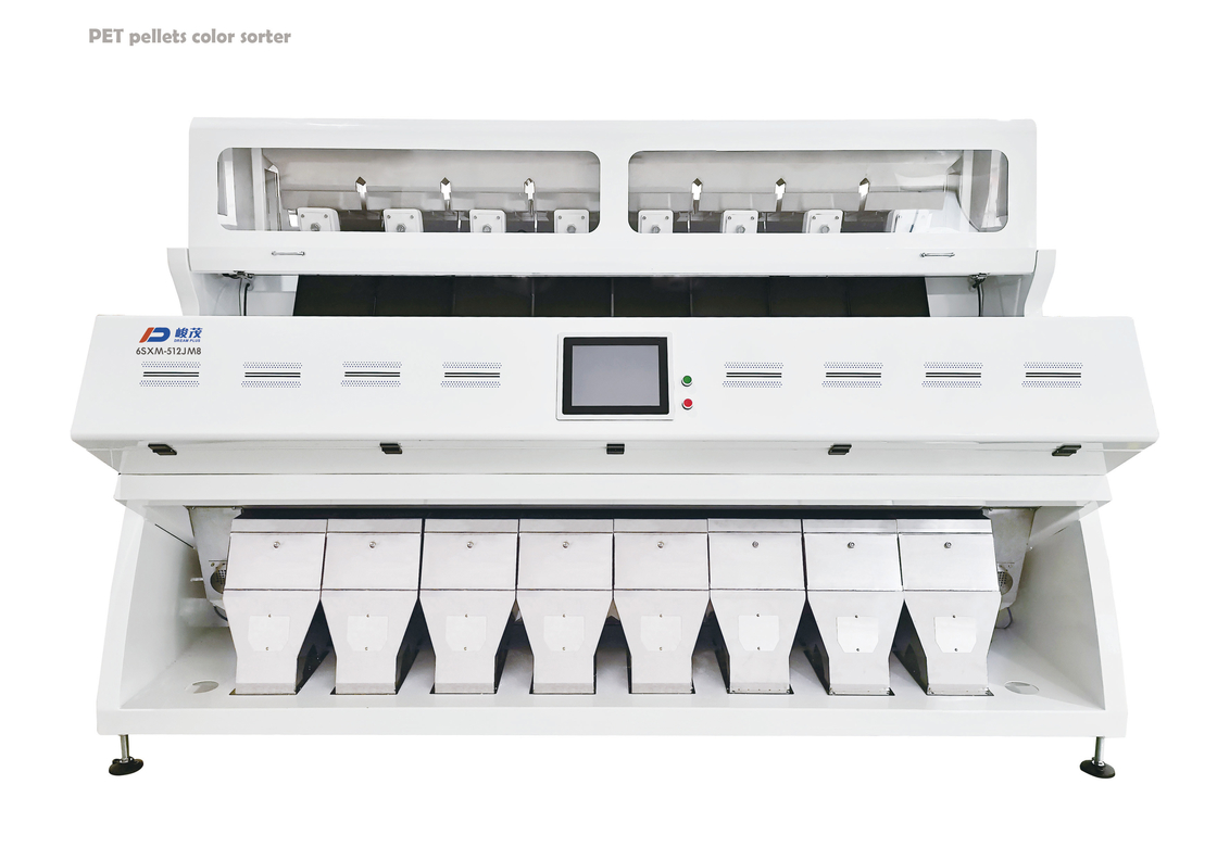 Pelet PET Optik / Penyortir Warna Serpihan 8 Chute
