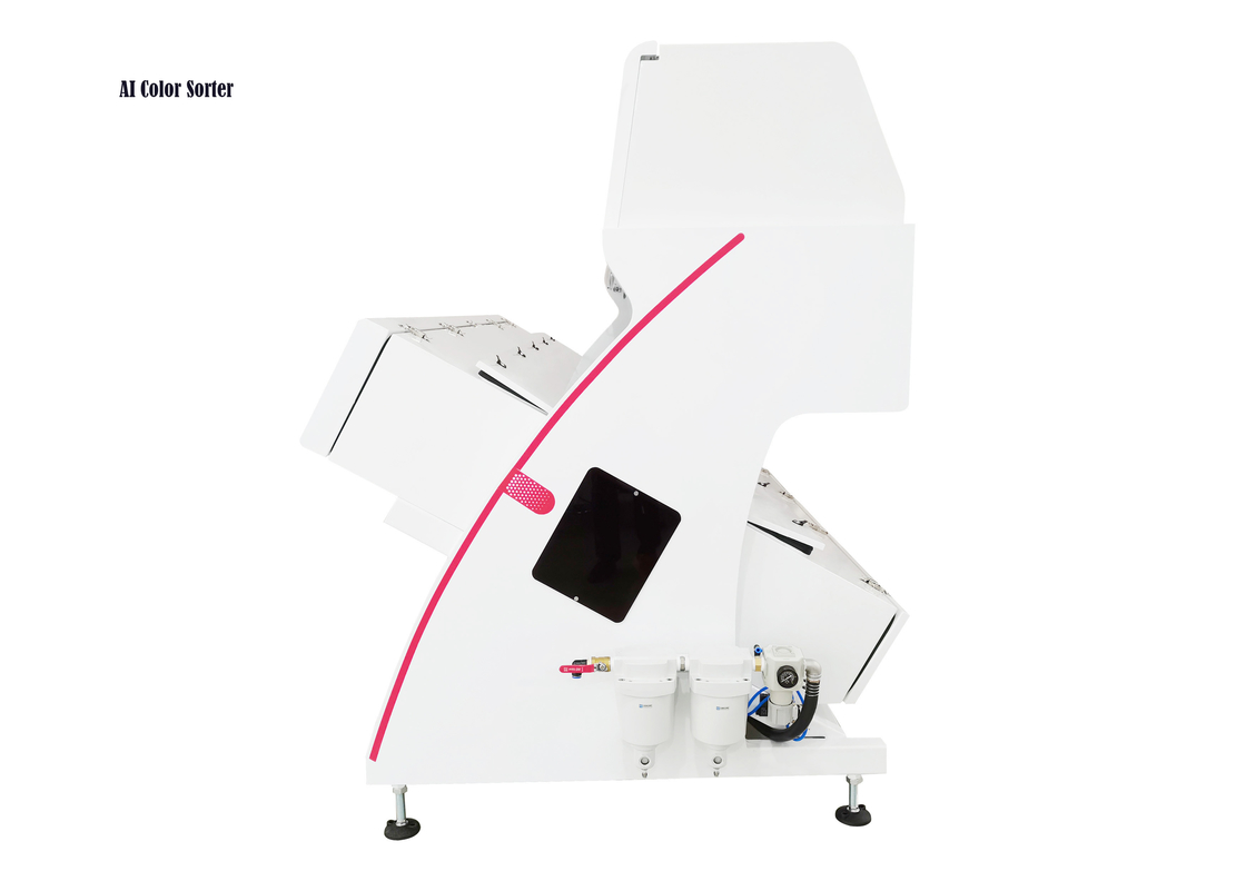 Mesin Penyortir Warna AI CCD 512 Channel 8 Chute