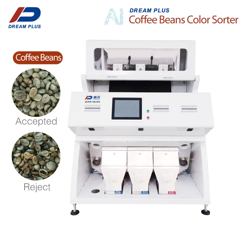 Kamera CCD RGB Mesin Sortir Biji Kopi 3 Saluran 192 Saluran Akurasi Tinggi