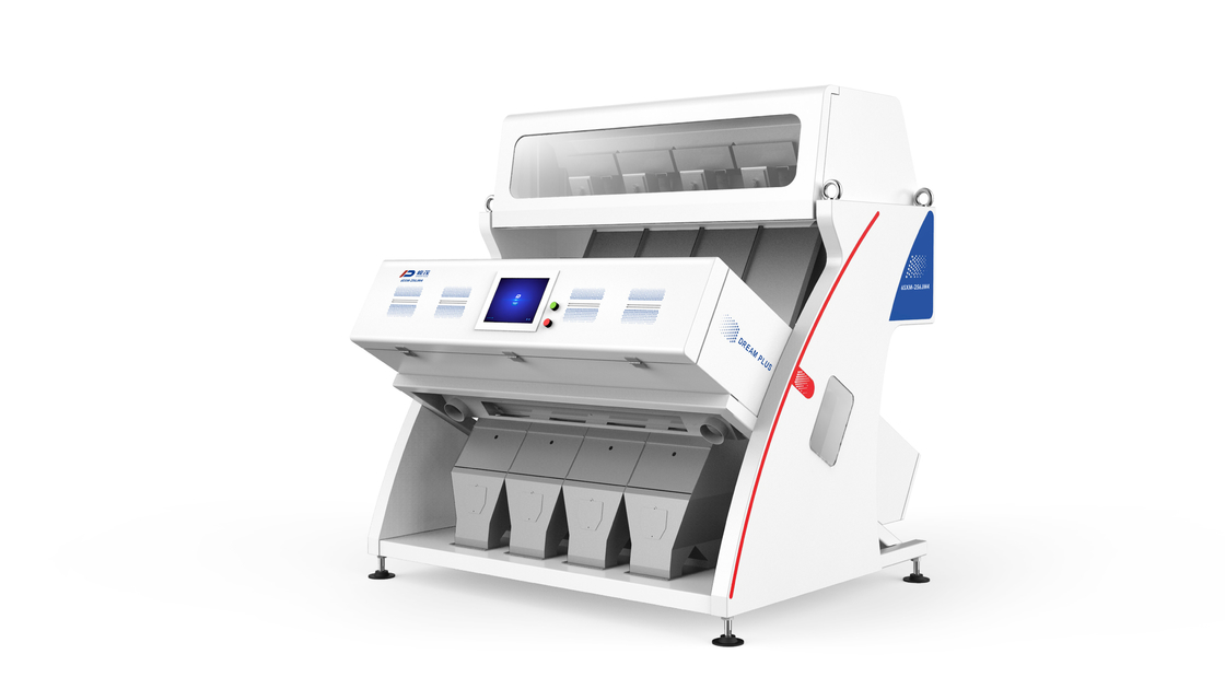 4 Chutes PET Flake Plastic Sorting Machine Mudah Diambil Biru Muda Kuning Muda
