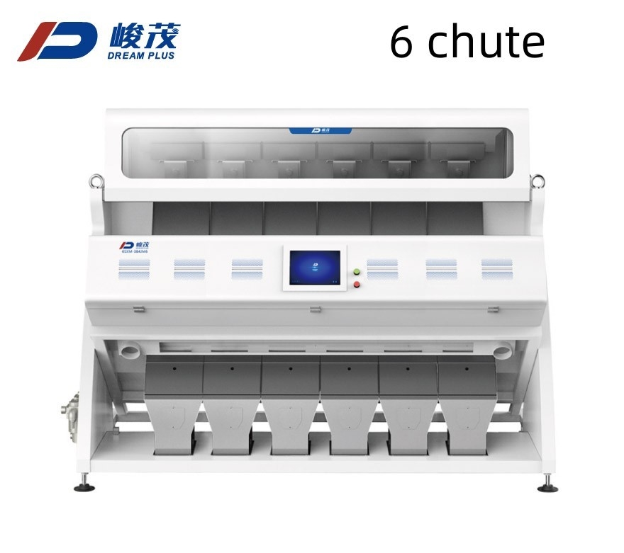 Mesin Sortasi Warna Beras Otomatis 6 Chute 384 Channel
