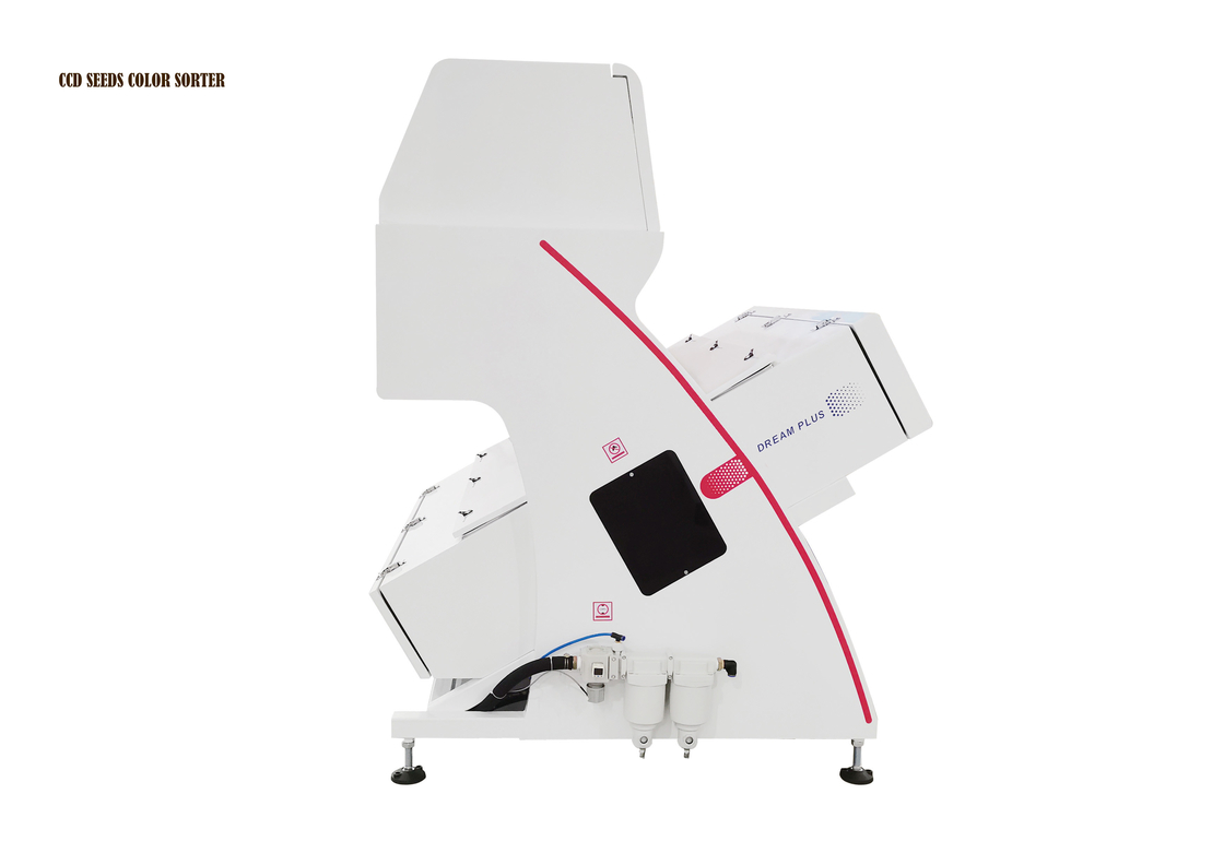 CCD Seeds Color Sorter 4 Chute Akurasi Penyortiran 99%.