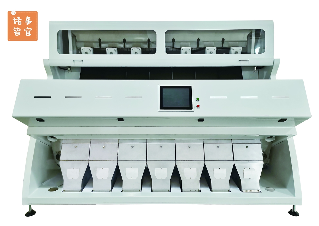 Intelligent 7 Chute CCD Color Sorter Kapasitas Tinggi Untuk Benih