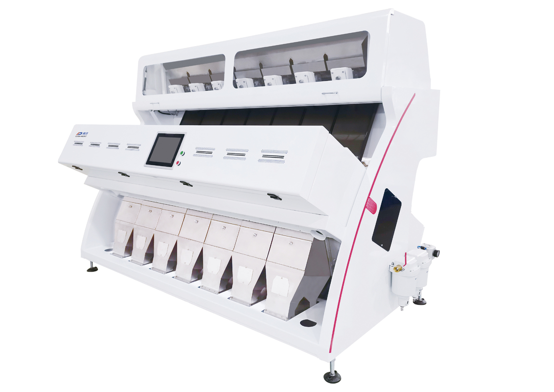 Mesin Penyortir Gandum Gandum Optik RGB CCD 7 Saluran 448 Saluran