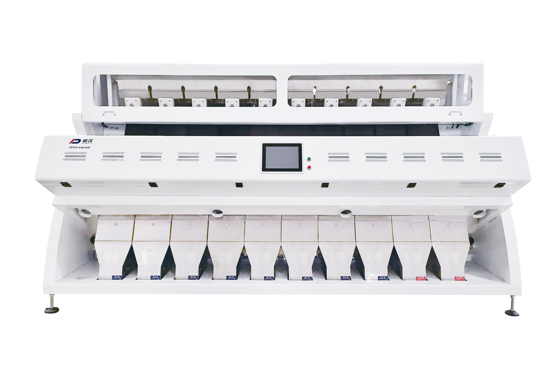 Pertanian Penyortir Gandum Optik CCD RGB 10 Chutes 640 Saluran