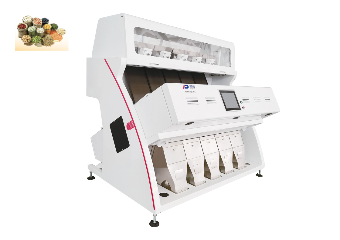 Kapasitas pemisahan 1,5 - 5 T/H Biji Color Sorter Sistem Operasi Tingkat kebisingan rendah