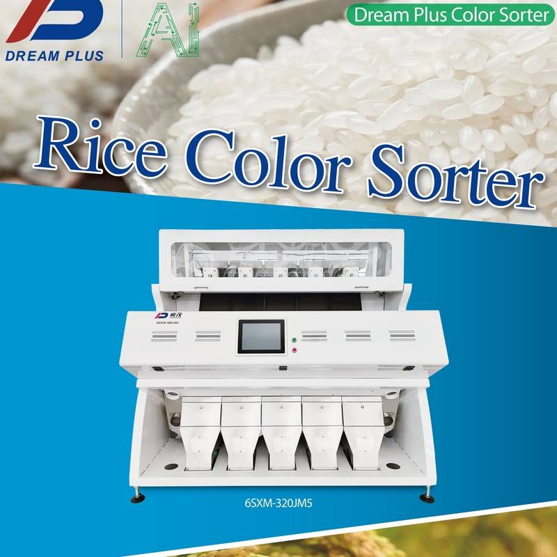 CCD RGB Camera Rice Color Sorter Optical Grain Seed Color Sorter Mesin Pemeliharaan Warna Kopi