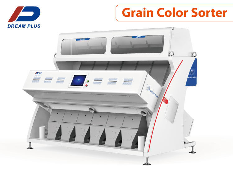 6 Chutes Grain Color Sorter Mesin Pemisah Warna RGB Dengan Ejector Frekuensi Tinggi