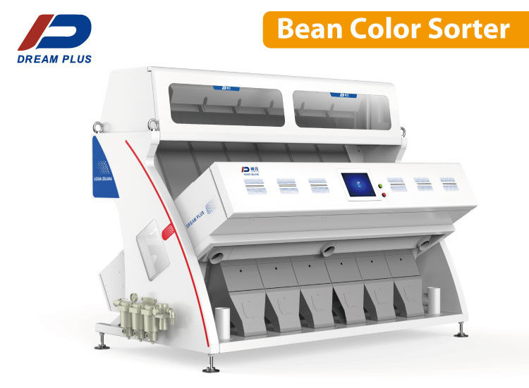 OEM Black Soya Bean Color Sorter 6 Chutes Dengan Kamera RGB