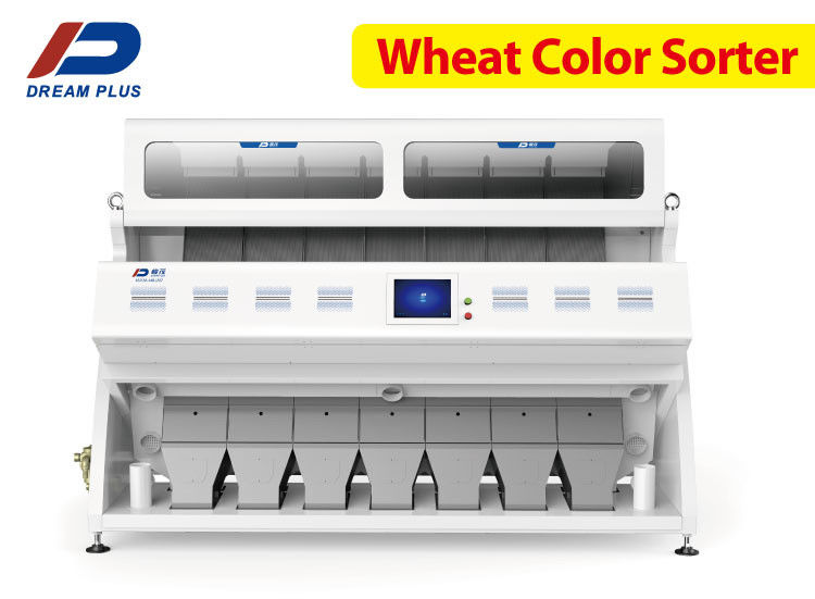 7 Chutes Wheat Color Sorter Peralatan Penyortiran Optik Cerdas