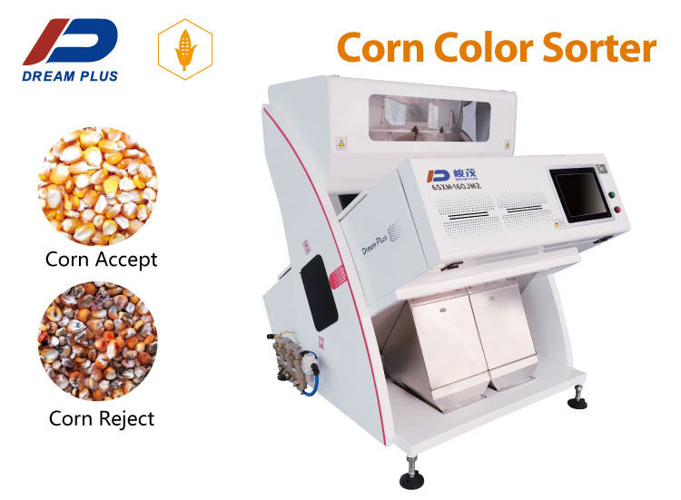 5400 Ccd Mini 2 Chutes Mesin Sortasi Warna Butir Industri Cerdas