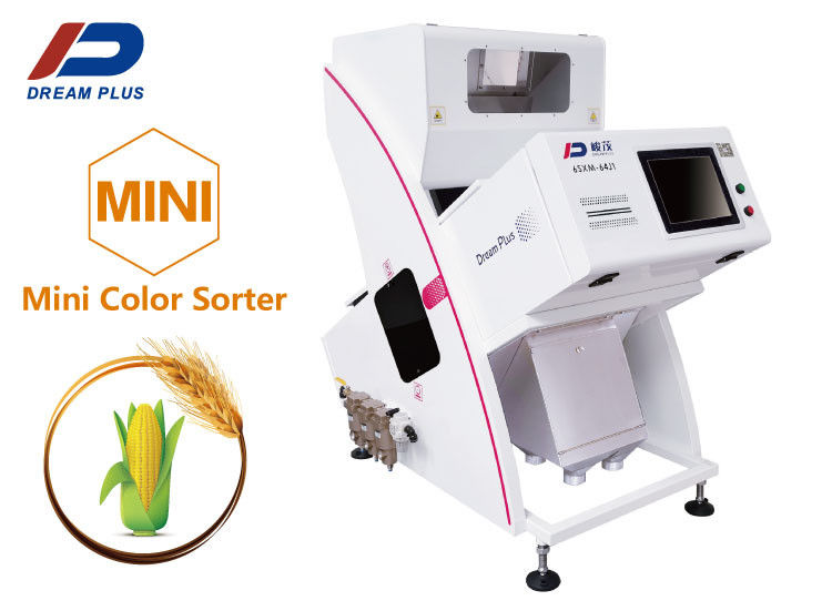 Mesin Penyortir Warna Butir Mini OEM Untuk Sortasi Jagung Gandum Gandum Barley