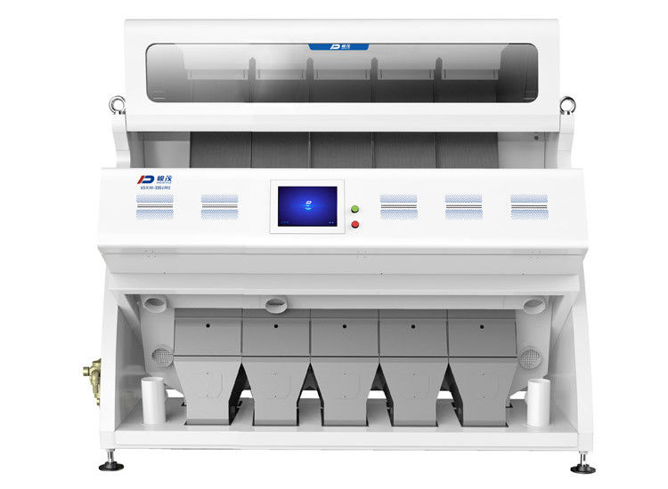 Optical 5 Chutes Window Camera Grain Color Sorter Kebisingan Rendah