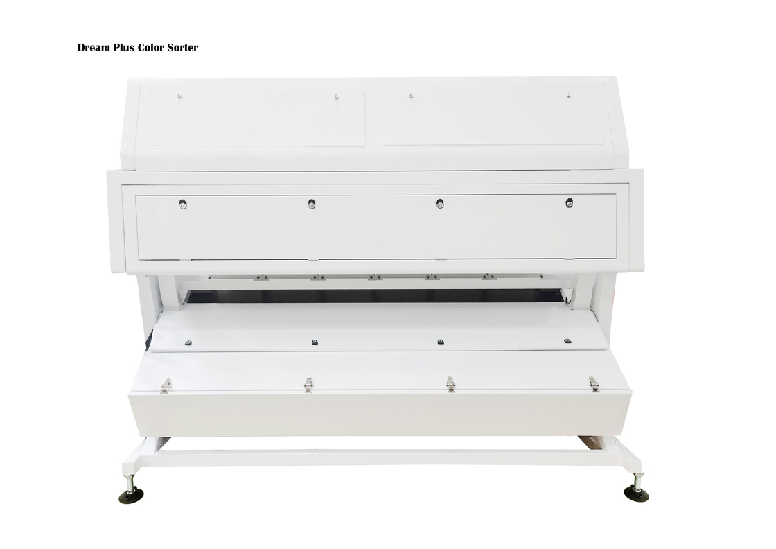 6 Chutes Grain Color Sorter RGB Dengan High Frequency Ejector